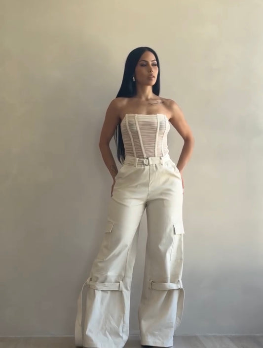 Sculpture Bustier Jumpsuit