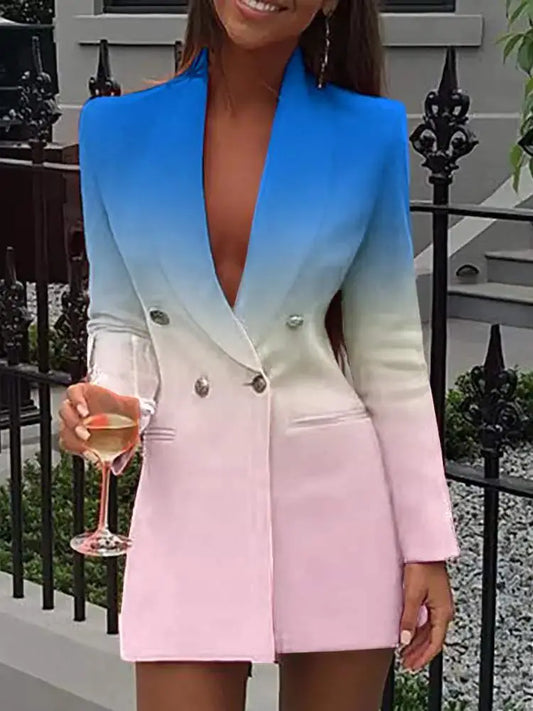 Ombre Blazer Dress