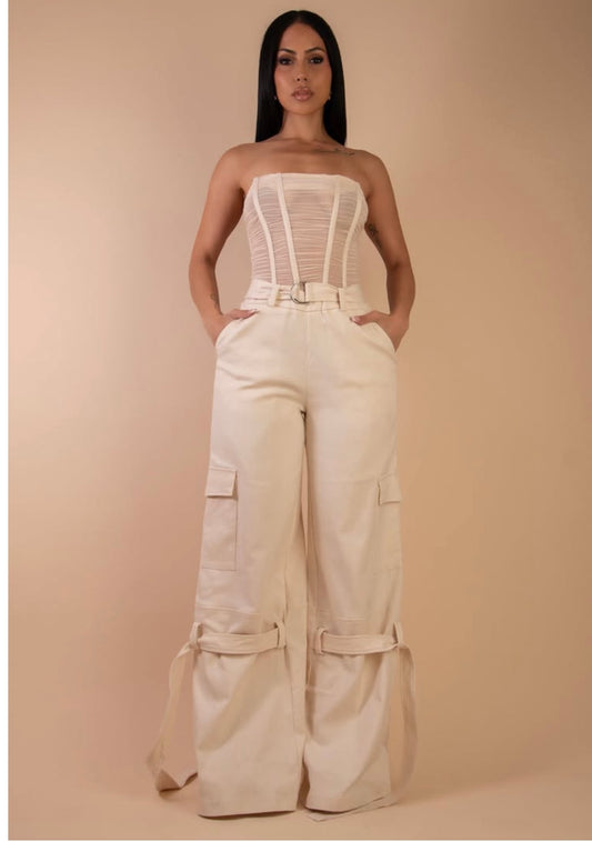 Sculpture Bustier Jumpsuit