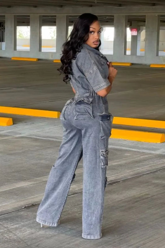 Rude Girl Cargo Jumpsuit