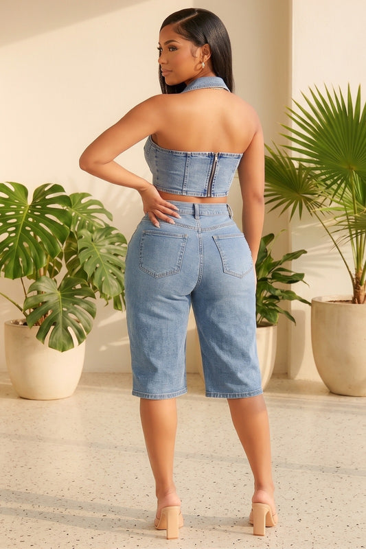 Debbie 2pc Capri Set